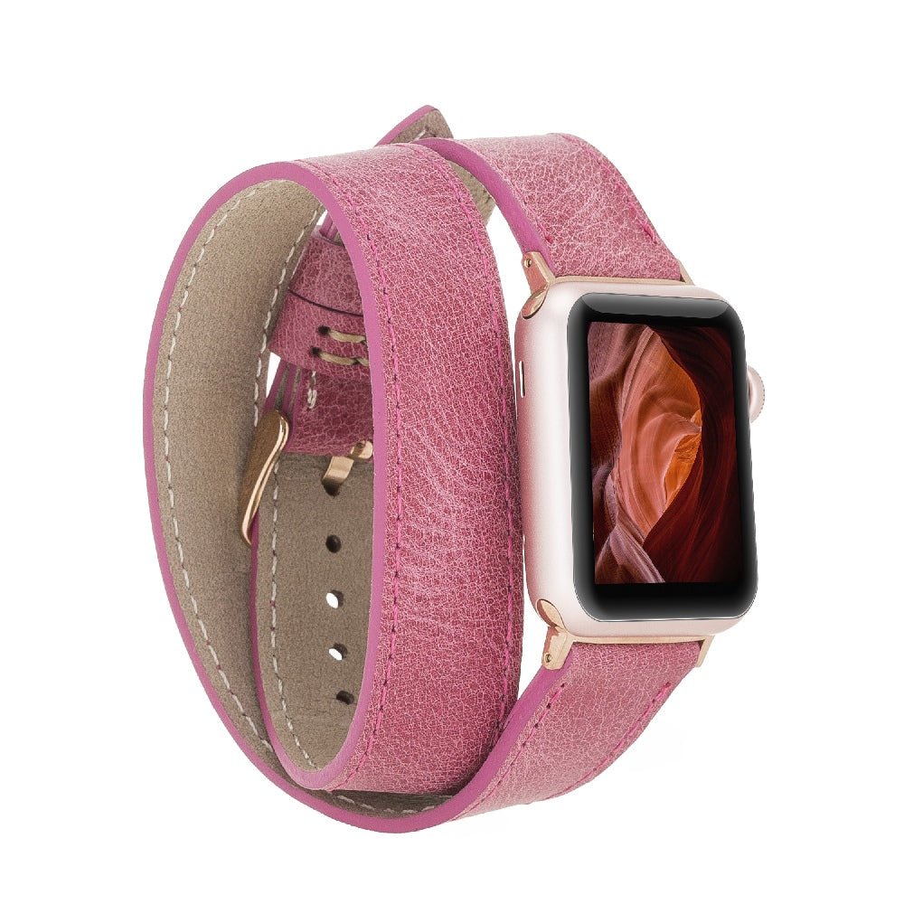 Double Tour Leather Band for Apple Watch by Hardiston - premium Watch Bands - Apple