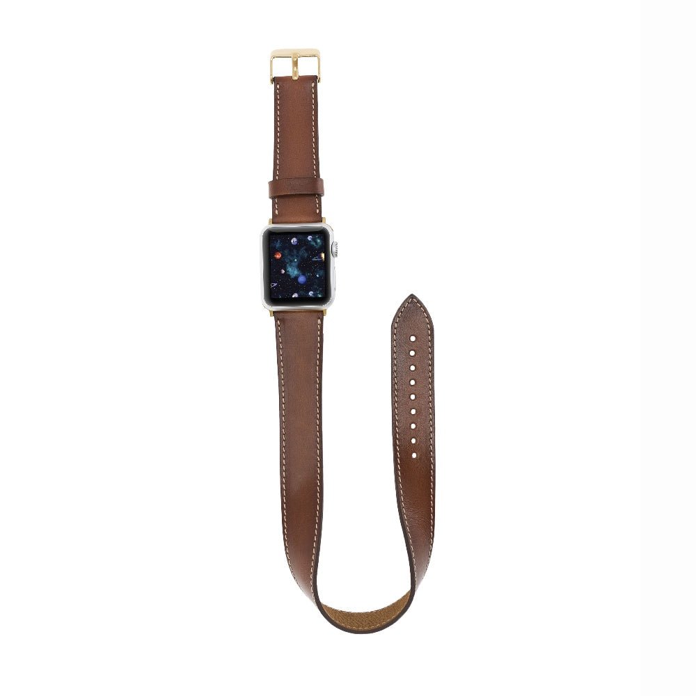 Double Tour Leather Band for Apple Watch by Hardiston - premium Watch Bands - Apple