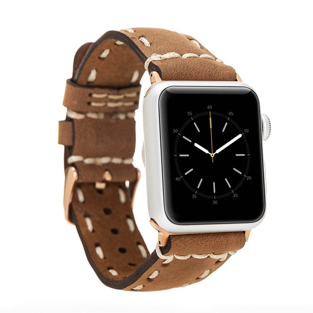 Full Stitch Leather Band for Apple Watch by Hardiston - premium Watch Bands - Apple