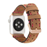 Full Stitch Leather Band for Apple Watch by Hardiston - premium Watch Bands - Apple