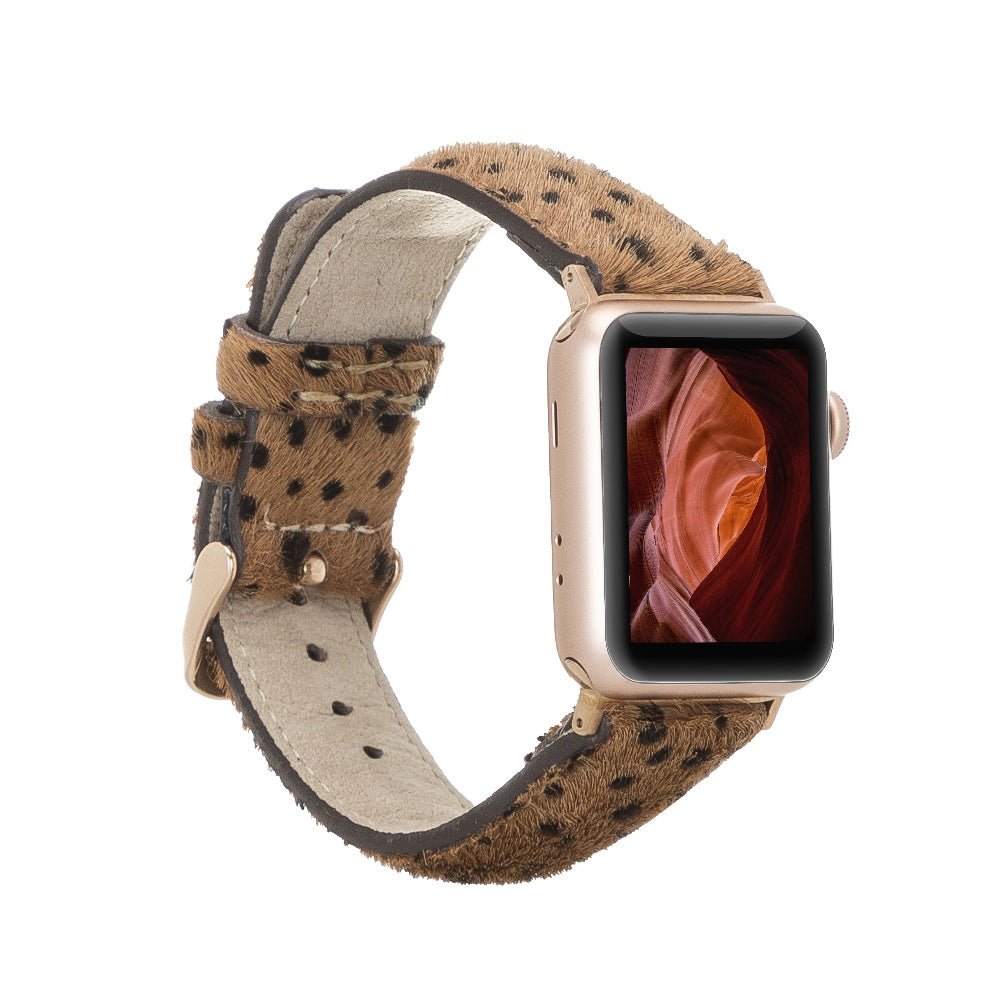 Furry Leather Band for Apple Watch by Hardiston - premium Watch Bands - Apple