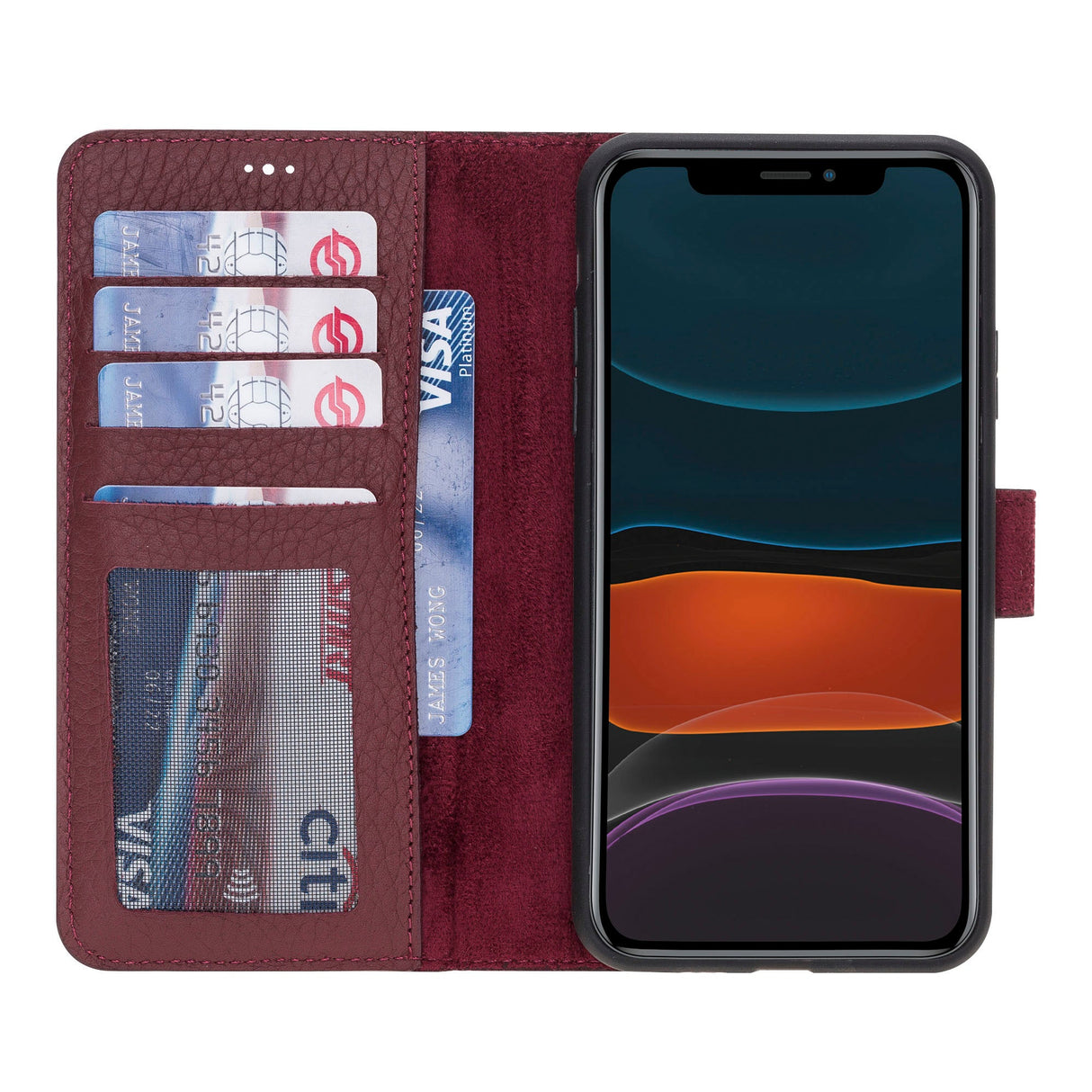 iPhone 11 Pro Max Leather Wallet Case by Hardiston - premium iPhone 11 Cases