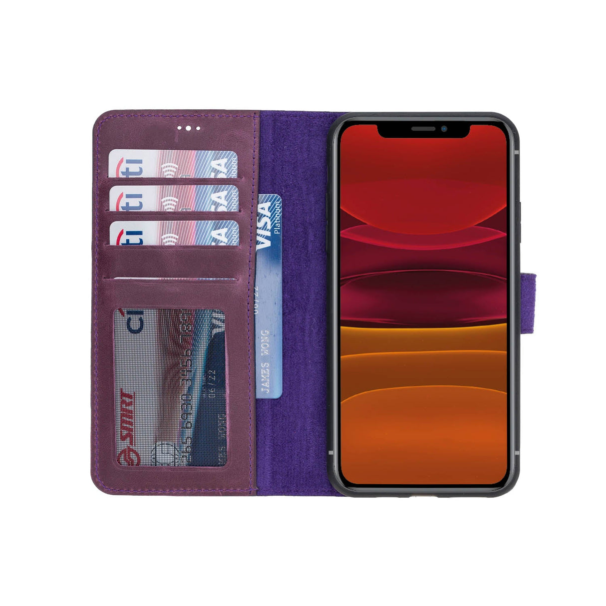 iPhone 11 Pro Max Leather Wallet Case by Hardiston - premium iPhone 11 Cases