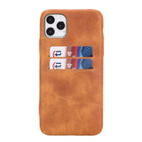 iPhone 11 Pro Max Snap - on Full Cover Leather Case with Credit Card Slots by Hardiston - premium iPhone 11 Cases