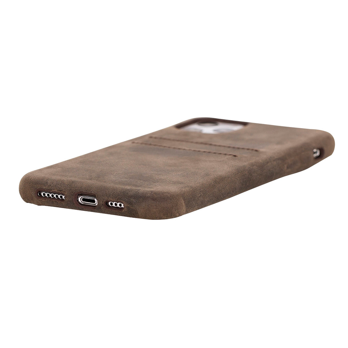 iPhone 11 Pro Max Snap - on Full Cover Leather Case with Credit Card Slots by Hardiston - premium iPhone 11 Cases