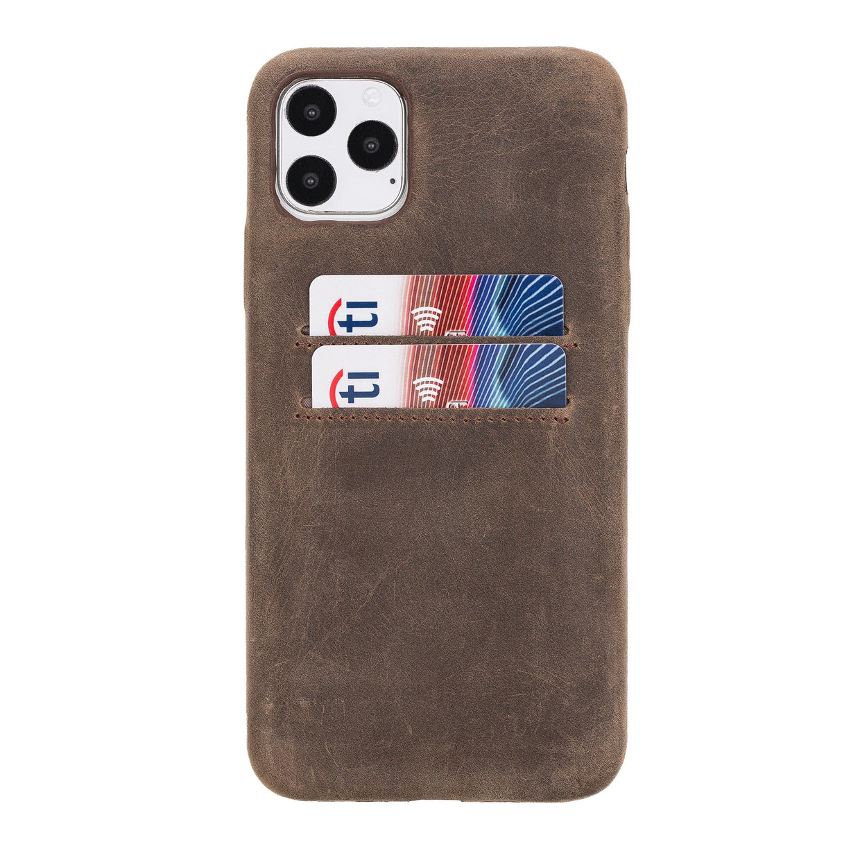 iPhone 11 Pro Max Snap - on Full Cover Leather Case with Credit Card Slots by Hardiston - premium iPhone 11 Cases