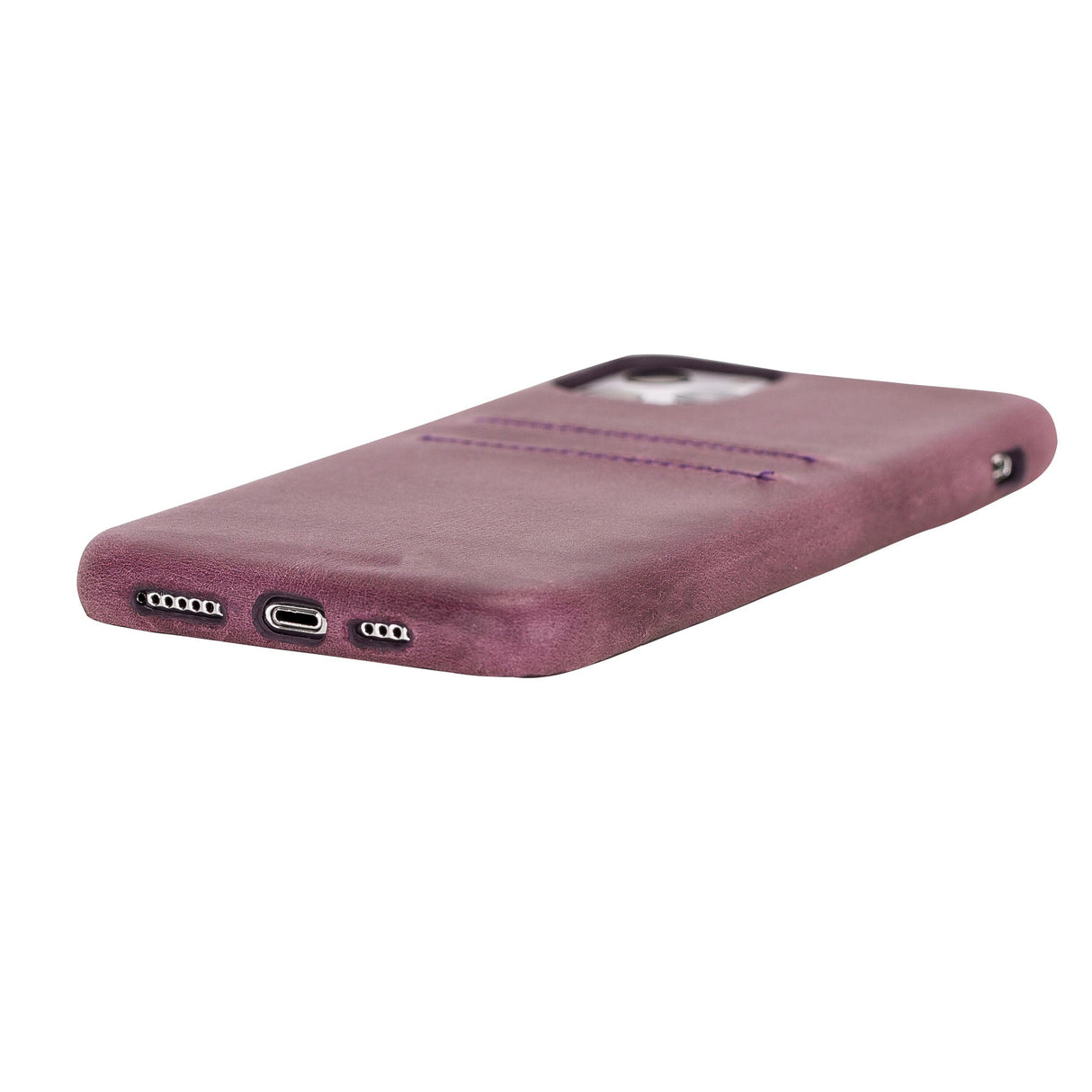 iPhone 11 Pro Max Snap - on Full Cover Leather Case with Credit Card Slots by Hardiston - premium iPhone 11 Cases