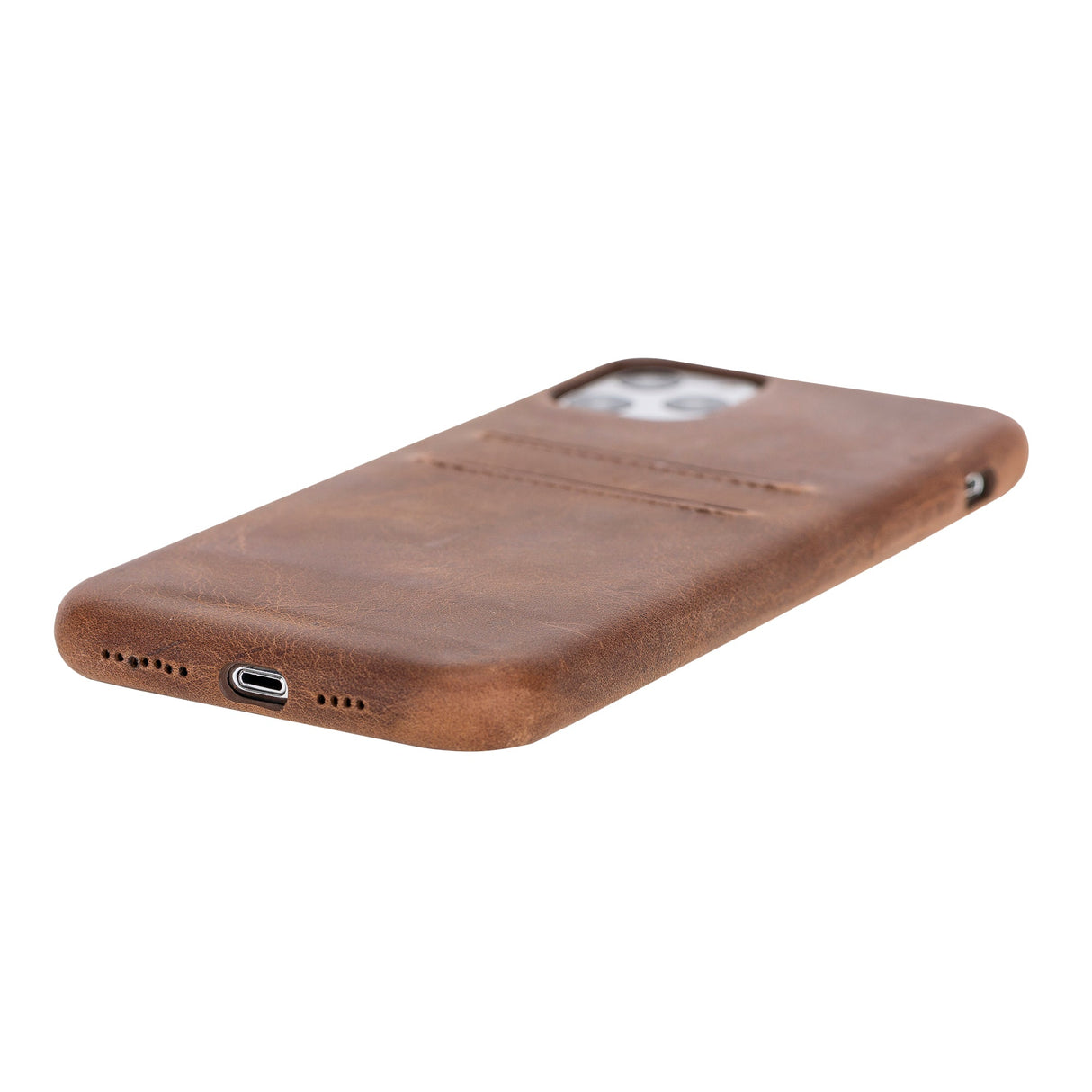 iPhone 11 Pro Max Snap - on Full Cover Leather Case with Credit Card Slots by Hardiston - premium iPhone 11 Cases