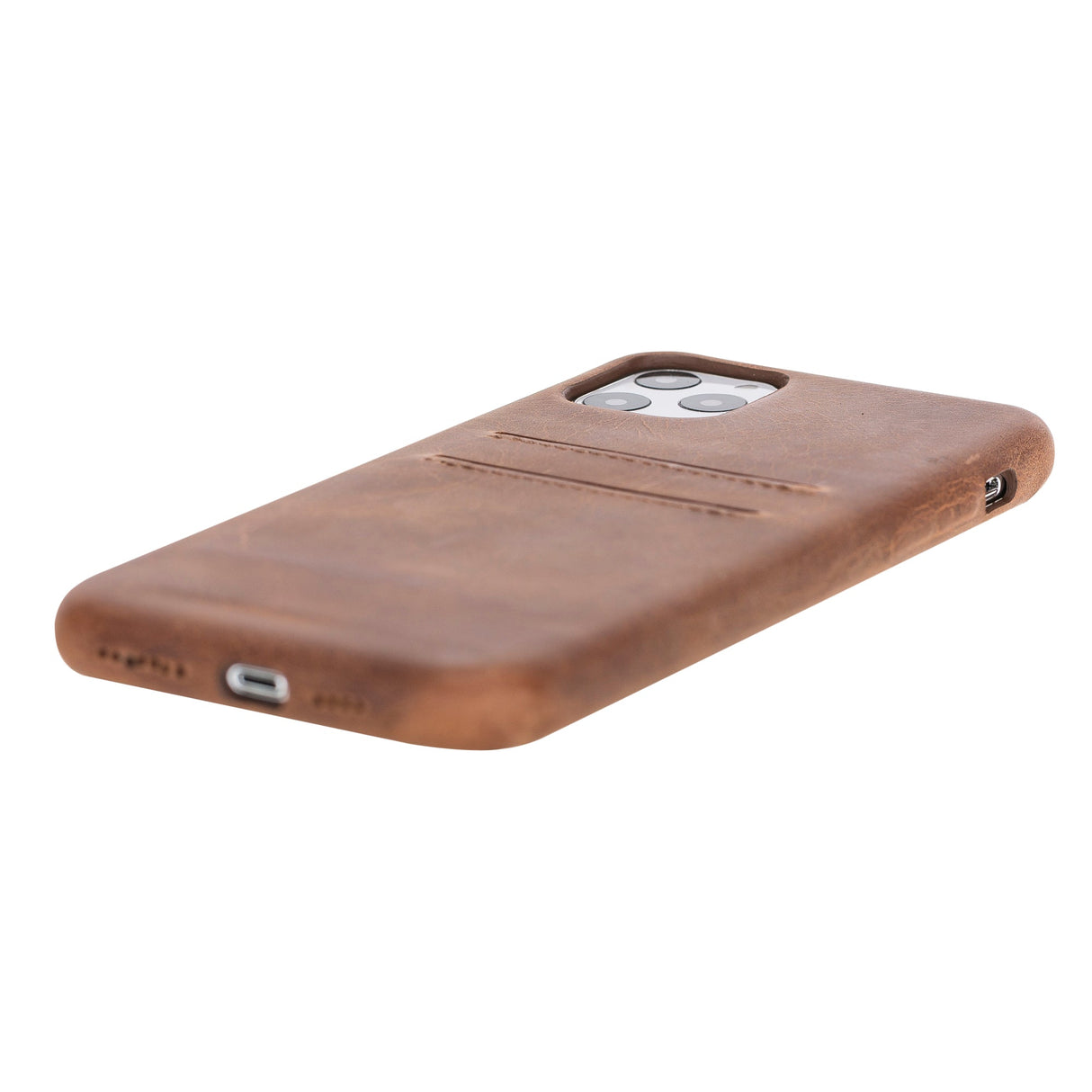 iPhone 11 Pro Max Snap - on Full Cover Leather Case with Credit Card Slots by Hardiston - premium iPhone 11 Cases