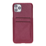 iPhone 11 Pro Max Snap - on Leather Case with Credit Card Slots by Hardiston - premium iPhone 11 Cases