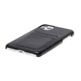 iPhone 11 Pro Max Snap - on Leather Case with Credit Card Slots by Hardiston - premium iPhone 11 Cases