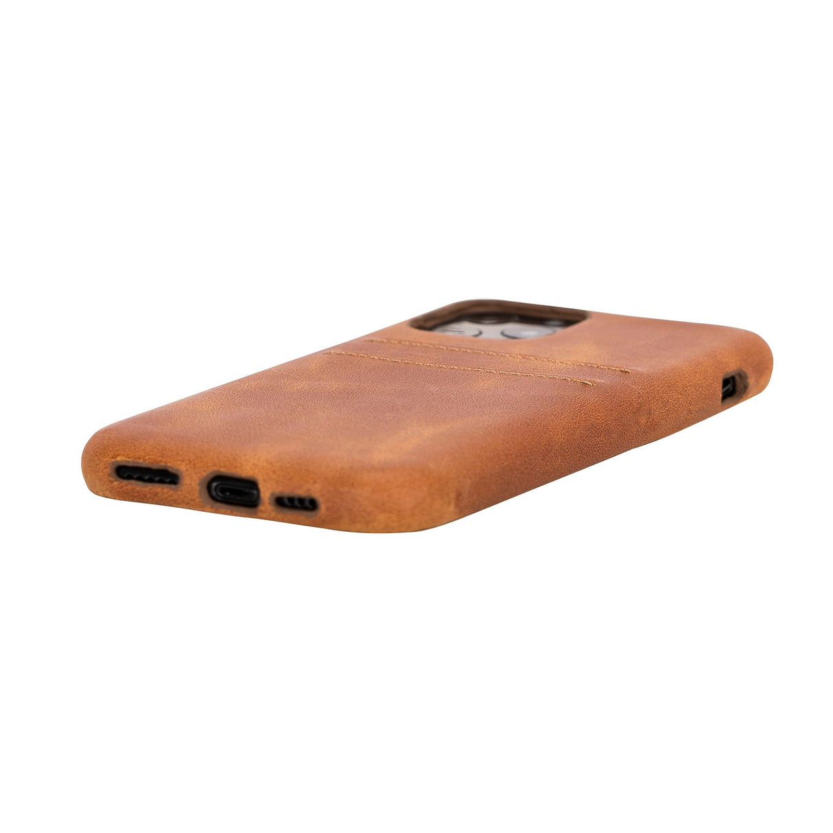 iPhone 11 Pro Snap - on Full Cover Leather Case with Credit Card Slots by Hardiston - premium iPhone 11 Cases