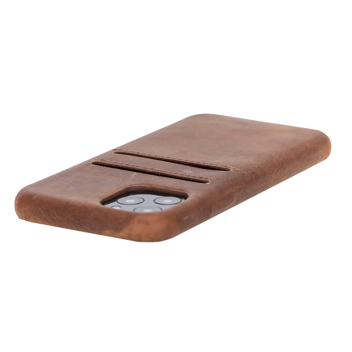 iPhone 11 Pro Snap - on Full Cover Leather Case with Credit Card Slots by Hardiston - premium iPhone 11 Cases