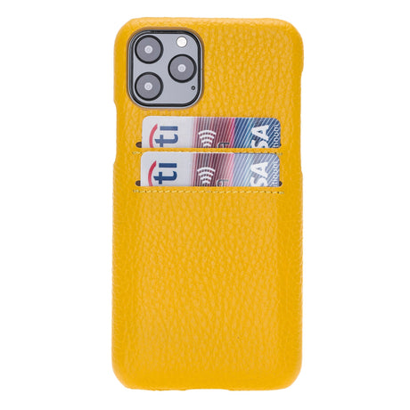 iPhone 11 Pro Snap - on Leather Case with Credit Card Slots by Hardiston - premium iPhone 11 Cases