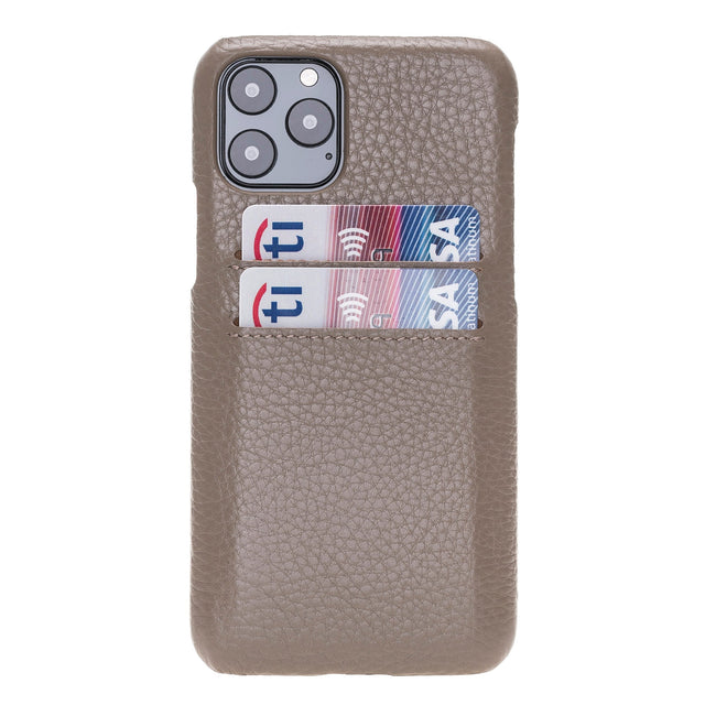 iPhone 11 Pro Snap - on Leather Case with Credit Card Slots by Hardiston - premium iPhone 11 Cases