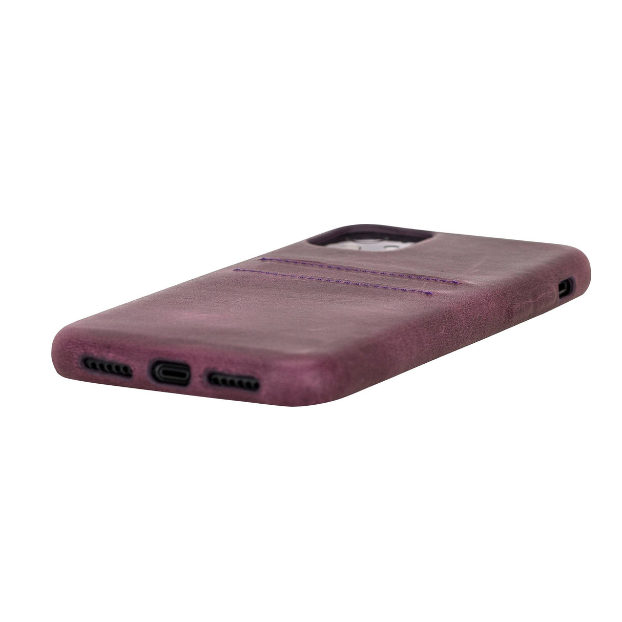 iPhone 11 Snap - on Full Cover Leather Case with Credit Card Slots by Hardiston - premium iPhone 11 Cases