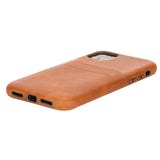 iPhone 11 Snap - on Full Cover Leather Case with Credit Card Slots by Hardiston - premium iPhone 11 Cases