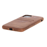 iPhone 11 Snap - on Full Cover Leather Case with Credit Card Slots by Hardiston - premium iPhone 11 Cases