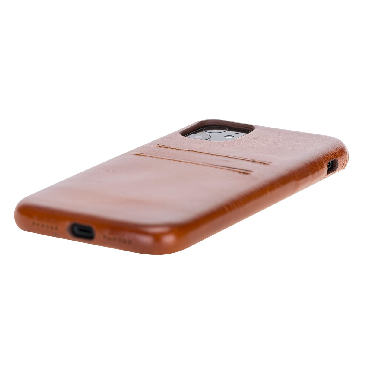 iPhone 11 Snap - on Full Cover Leather Case with Credit Card Slots by Hardiston - premium iPhone 11 Cases