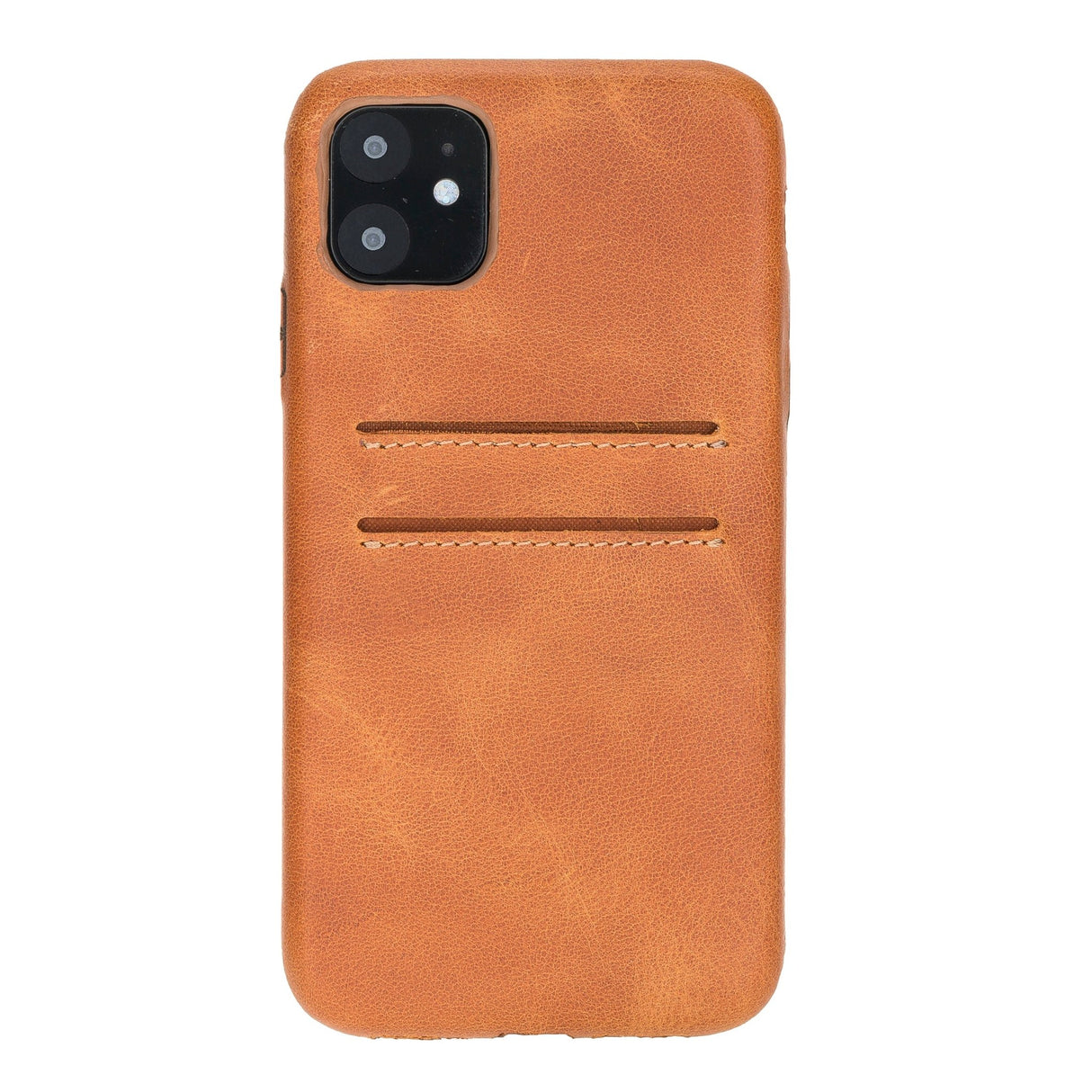 iPhone 11 Snap - on Full Cover Leather Case with Credit Card Slots by Hardiston - premium iPhone 11 Cases