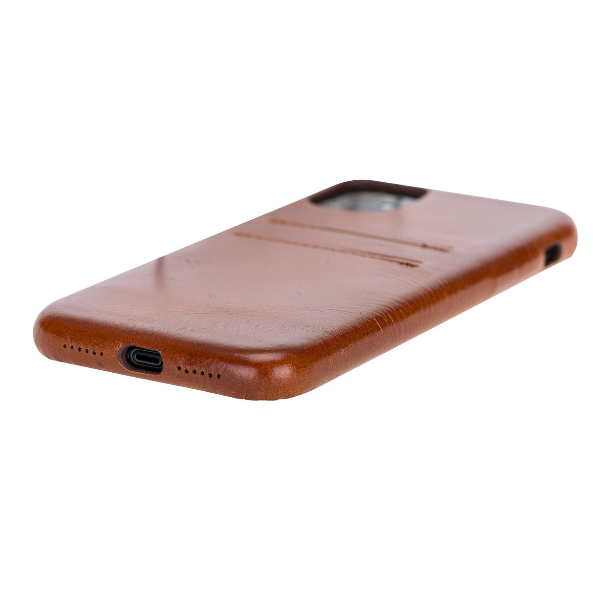iPhone 11 Snap - on Full Cover Leather Case with Credit Card Slots by Hardiston - premium iPhone 11 Cases