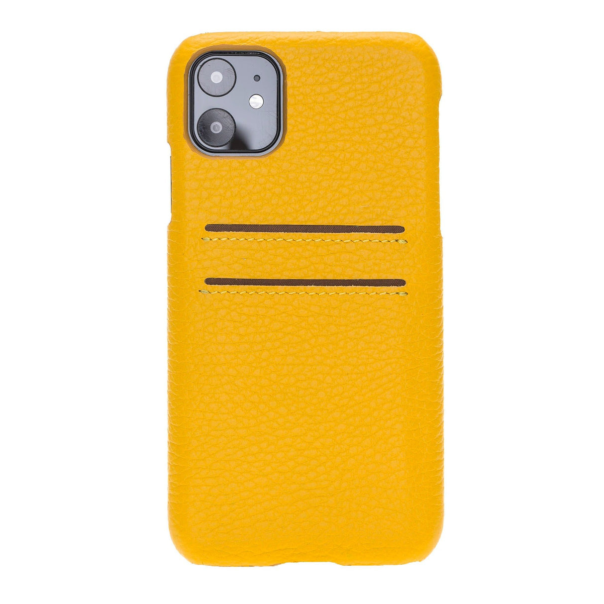 iPhone 11 Snap - on Leather Case with Credit Card Slots by Hardiston - premium iPhone 11 Cases