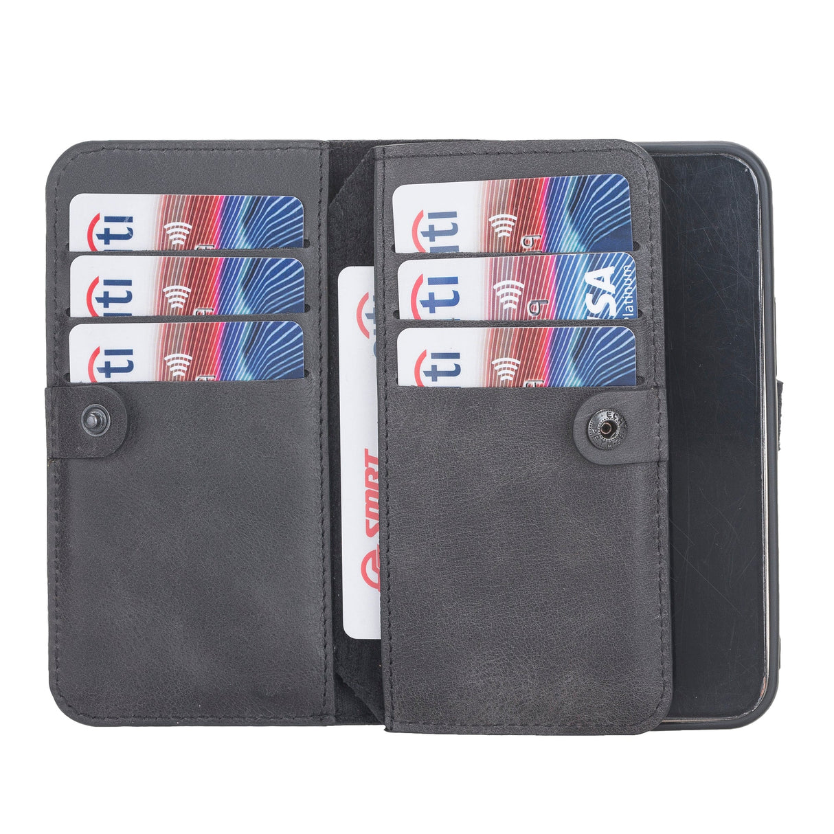 iPhone 12 Mini Leather Dual Wallet Case by Hardiston - premium iPhone 12 Cases