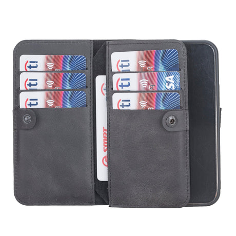 iPhone 12 Mini Leather Dual Wallet Case by Hardiston - premium iPhone 12 Cases