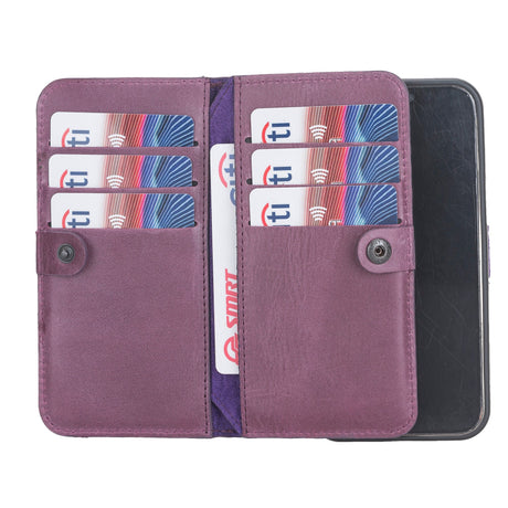 iPhone 12 Mini Leather Dual Wallet Case by Hardiston - premium iPhone 12 Cases