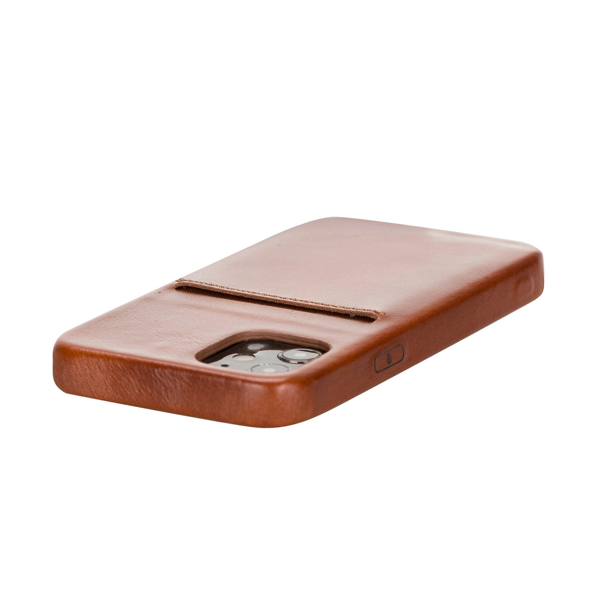 iPhone 12 Mini Snap - on Full Cover Leather Case with Credit Card Slots by Hardiston - premium iPhone 12 Cases