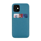 iPhone 12 Mini Snap - on Full Cover Leather Case with Credit Card Slots by Hardiston - premium iPhone 12 Cases