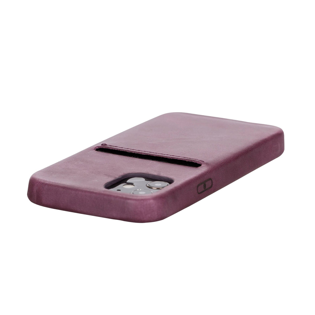 iPhone 12 Mini Snap - on Full Cover Leather Case with Credit Card Slots by Hardiston - premium iPhone 12 Cases