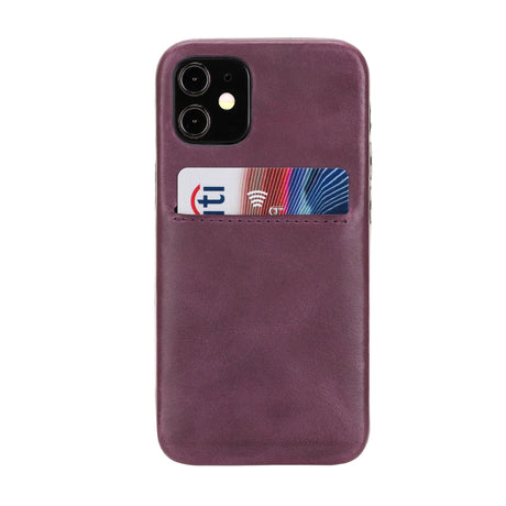 iPhone 12 Mini Snap - on Full Cover Leather Case with Credit Card Slots by Hardiston - premium mws_apo_generated