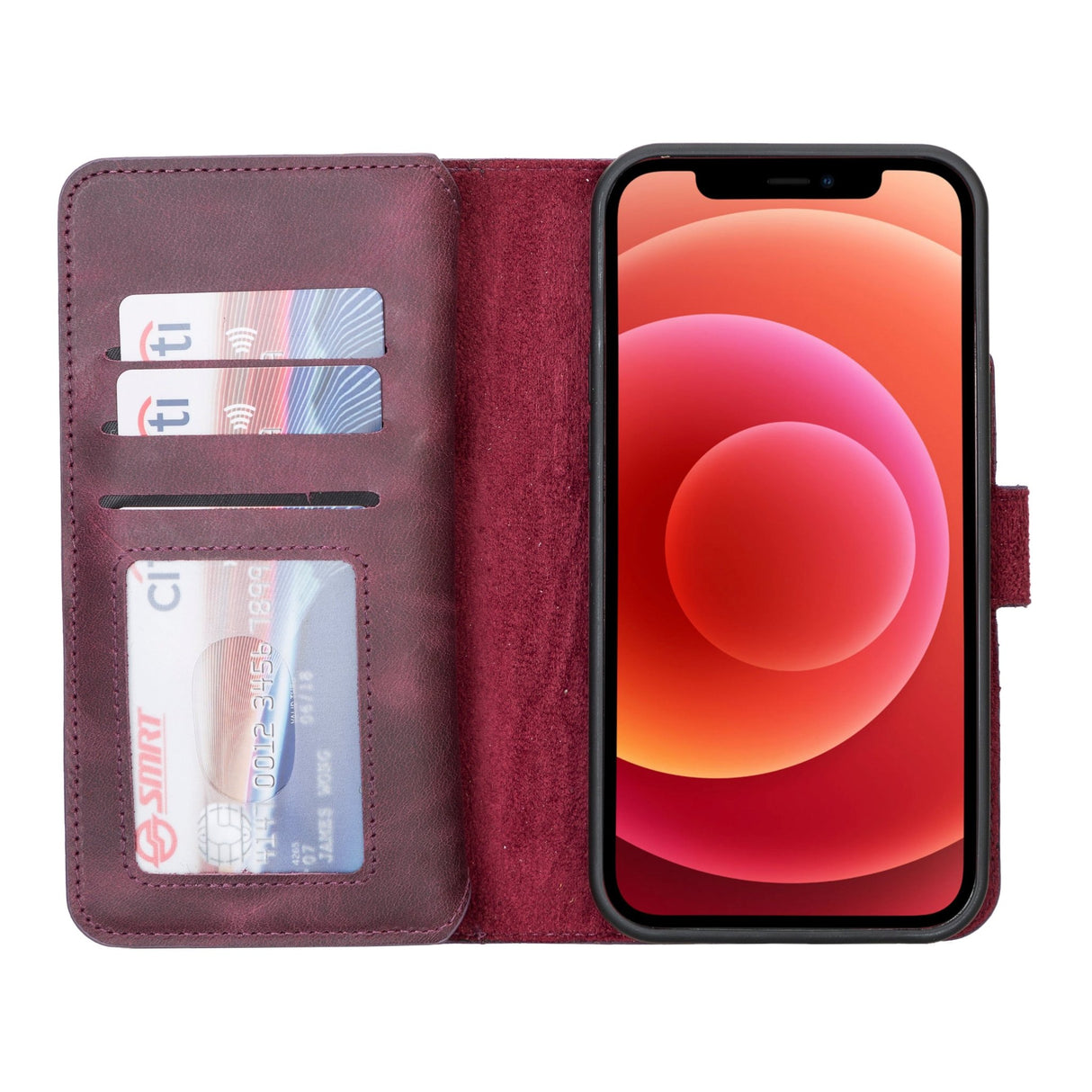 iPhone 12 Pro Dual Fold Leather Wallet Case by Hardiston - premium iPhone 12 Cases