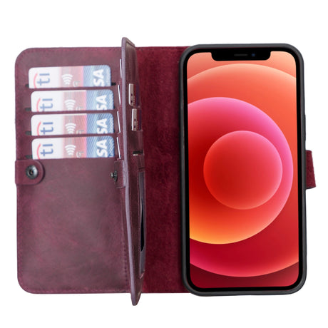 iPhone 12 Pro Dual Fold Leather Wallet Case by Hardiston - premium iPhone 12 Cases