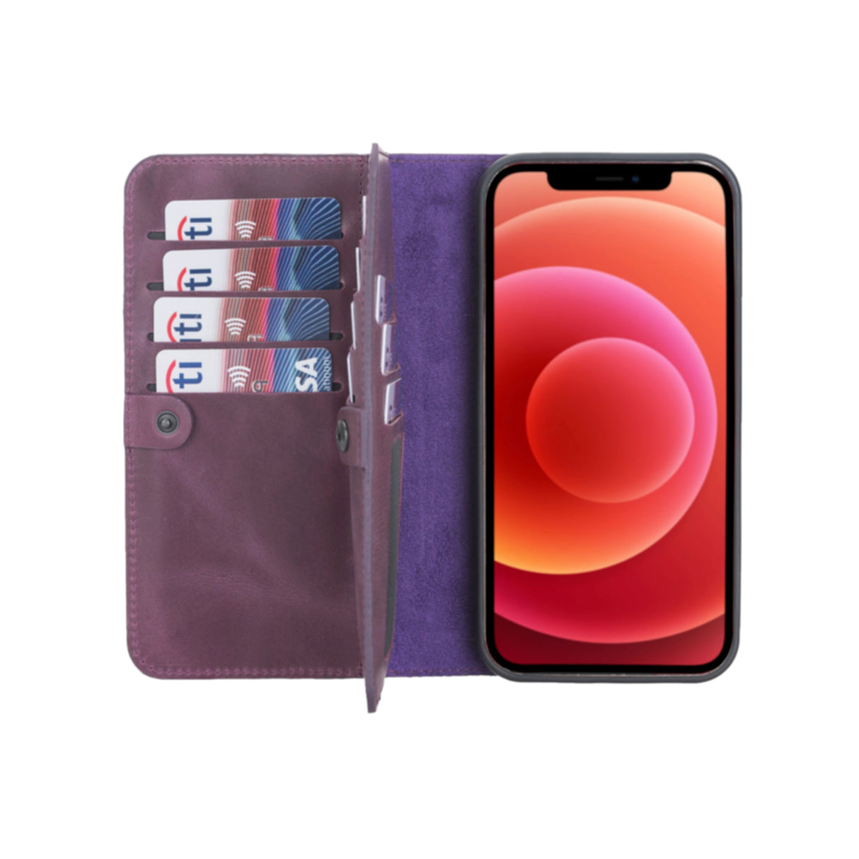 iPhone 12 Pro Max Leather Dual Wallet Case by Hardiston - premium iPhone 12 Cases