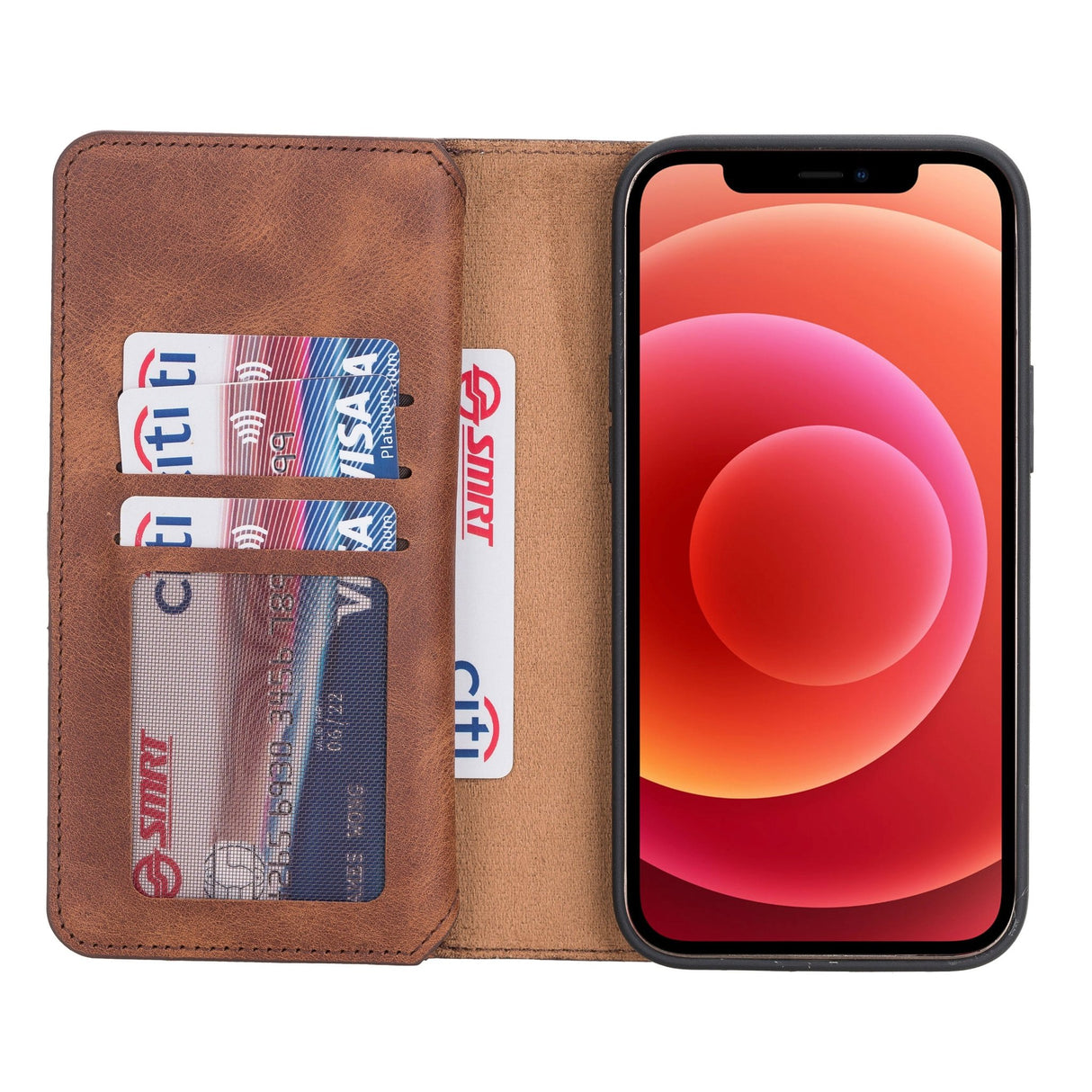 iPhone 12 Pro Max Leather Dual Wallet Case by Hardiston - premium iPhone 12 Cases