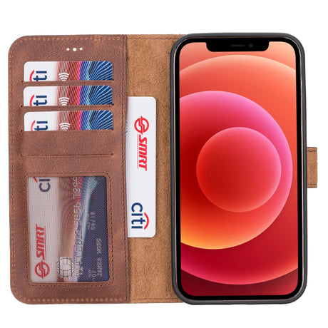 iPhone 12 Pro Max Leather Wallet Case by Hardiston - premium iPhone 12 Cases