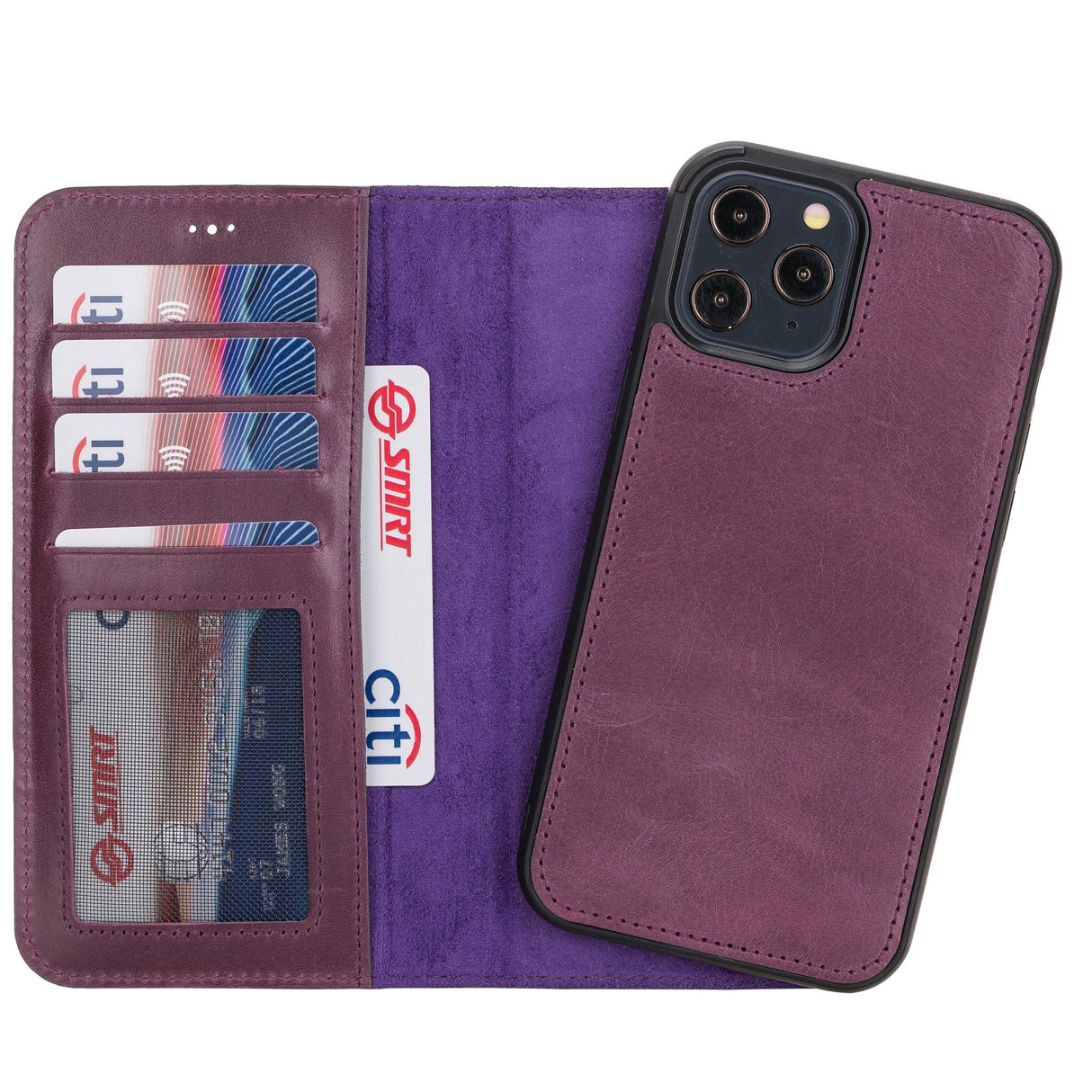 iPhone 12 Pro Max Leather Wallet Case by Hardiston - premium iPhone 12 Cases
