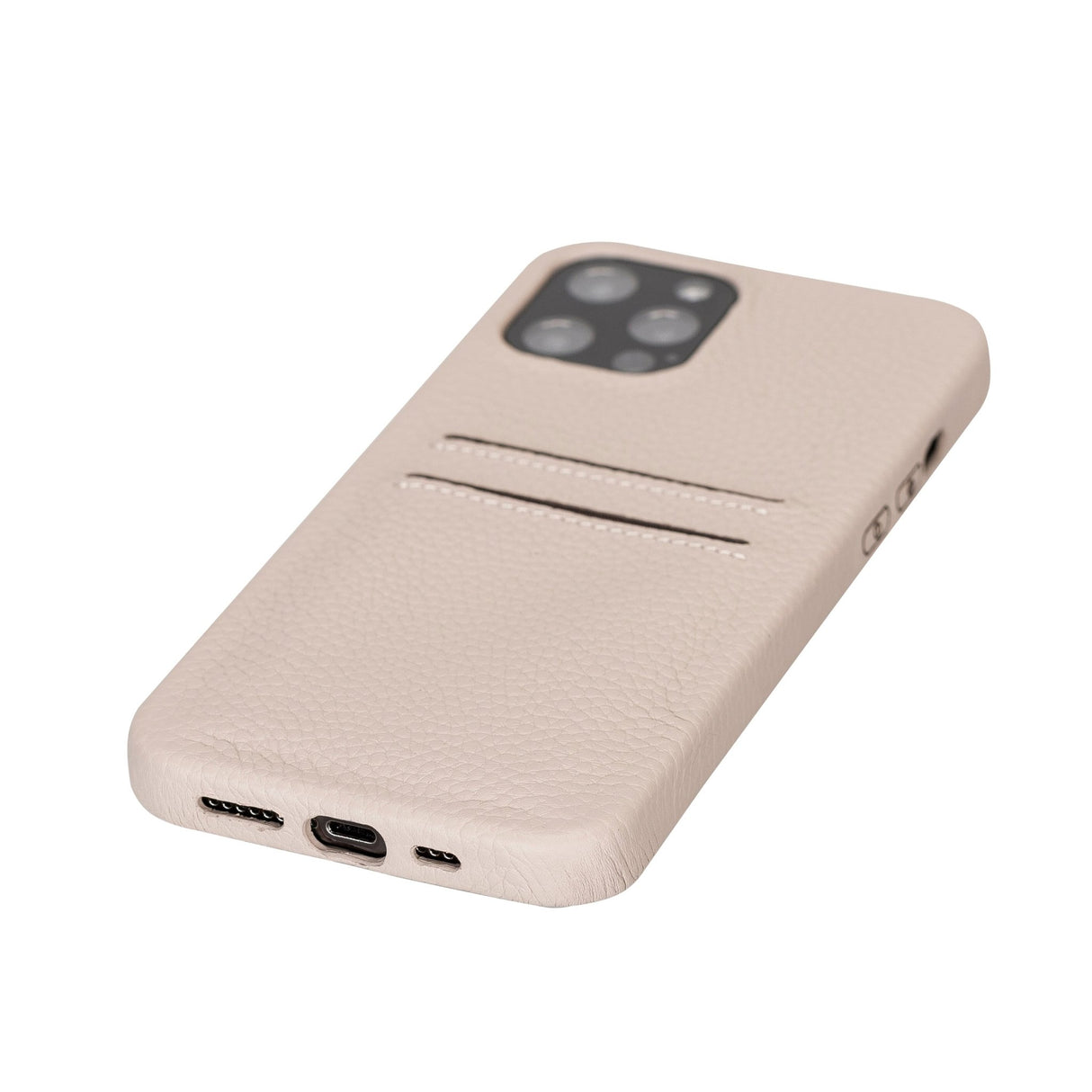 iPhone 12 Pro Max Snap - on Full Cover Leather Case with Credit Card Slots by Hardiston - premium iPhone 12 Cases