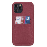 iPhone 12 Pro Max Snap - on Full Cover Leather Case with Credit Card Slots by Hardiston - premium iPhone 12 Cases