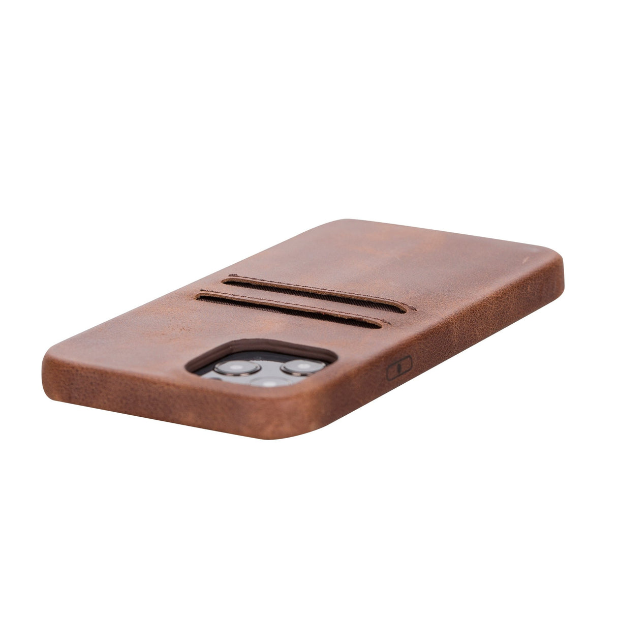 iPhone 12 Pro Max Snap - on Full Cover Leather Case with Credit Card Slots by Hardiston - premium iPhone 12 Cases