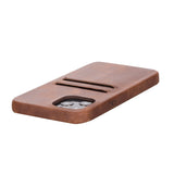 iPhone 12 Pro Max Snap - on Full Cover Leather Case with Credit Card Slots by Hardiston - premium iPhone 12 Cases