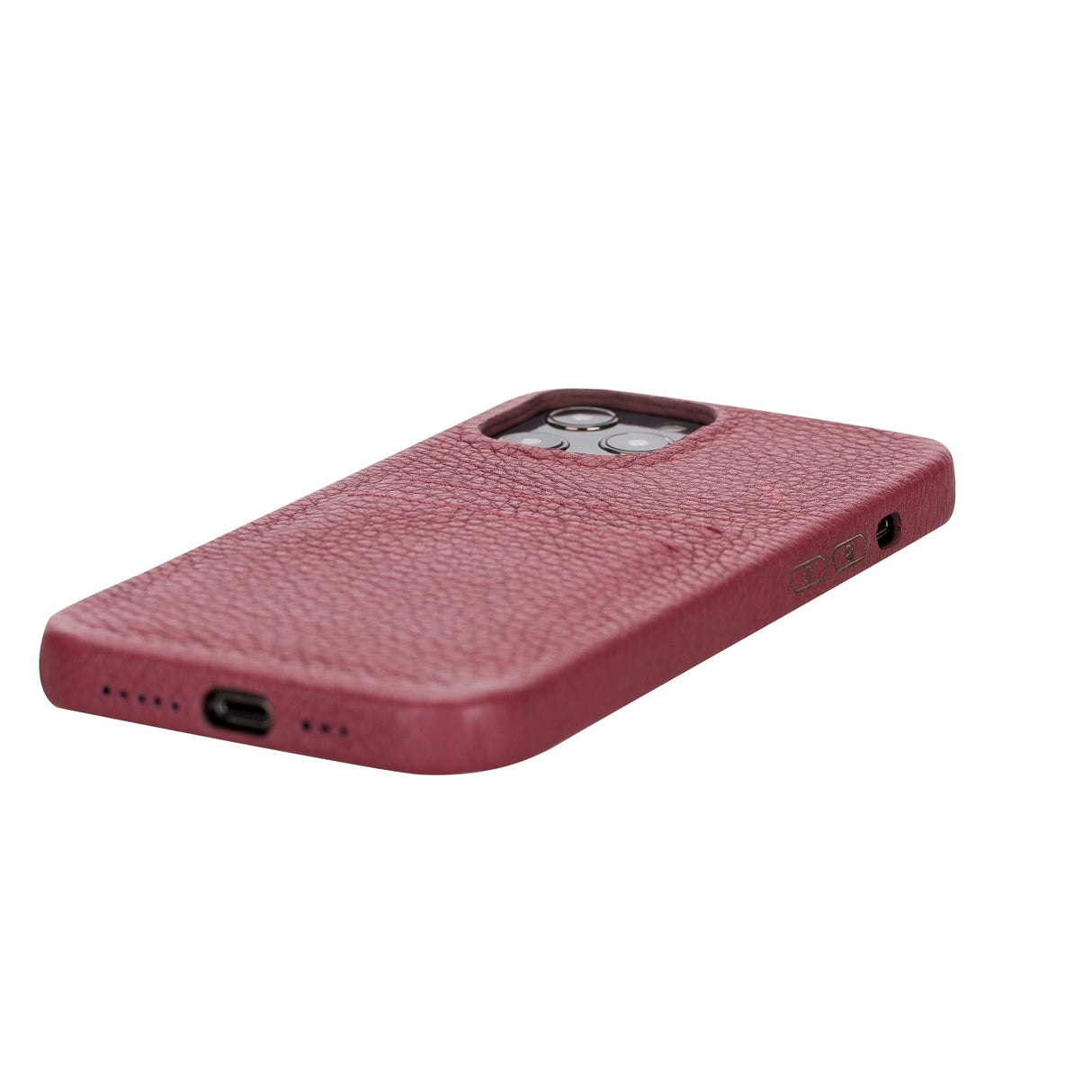 iPhone 12 Pro Max Snap - on Full Cover Leather Case with Credit Card Slots by Hardiston - premium iPhone 12 Cases