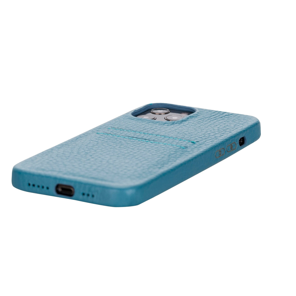 iPhone 12 Pro Max Snap - on Full Cover Leather Case with Credit Card Slots by Hardiston - premium iPhone 12 Cases