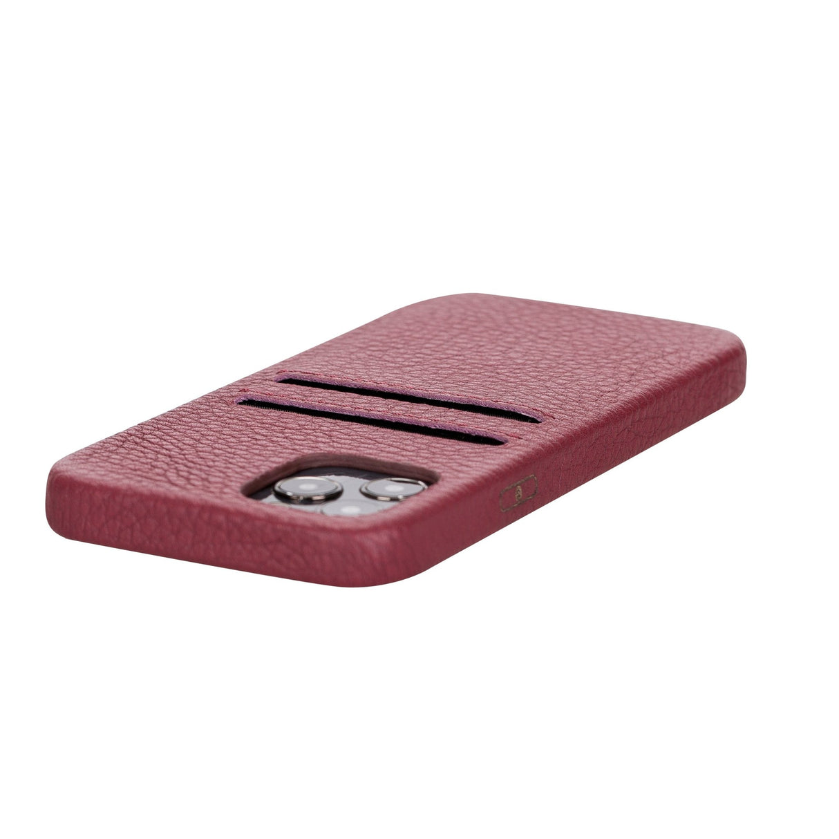 iPhone 12 Pro Snap - on Full Cover Leather Case with Credit Card Slots by Hardiston - premium iPhone 12 Cases