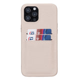 iPhone 12 Pro Snap - on Full Cover Leather Case with Credit Card Slots by Hardiston - premium iPhone 12 Cases