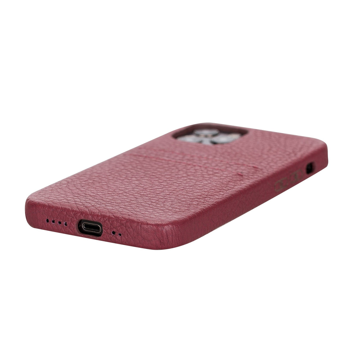 iPhone 12 Snap - on Full Cover Leather Case with Credit Card Slots by Hardiston - premium iPhone 12 Cases