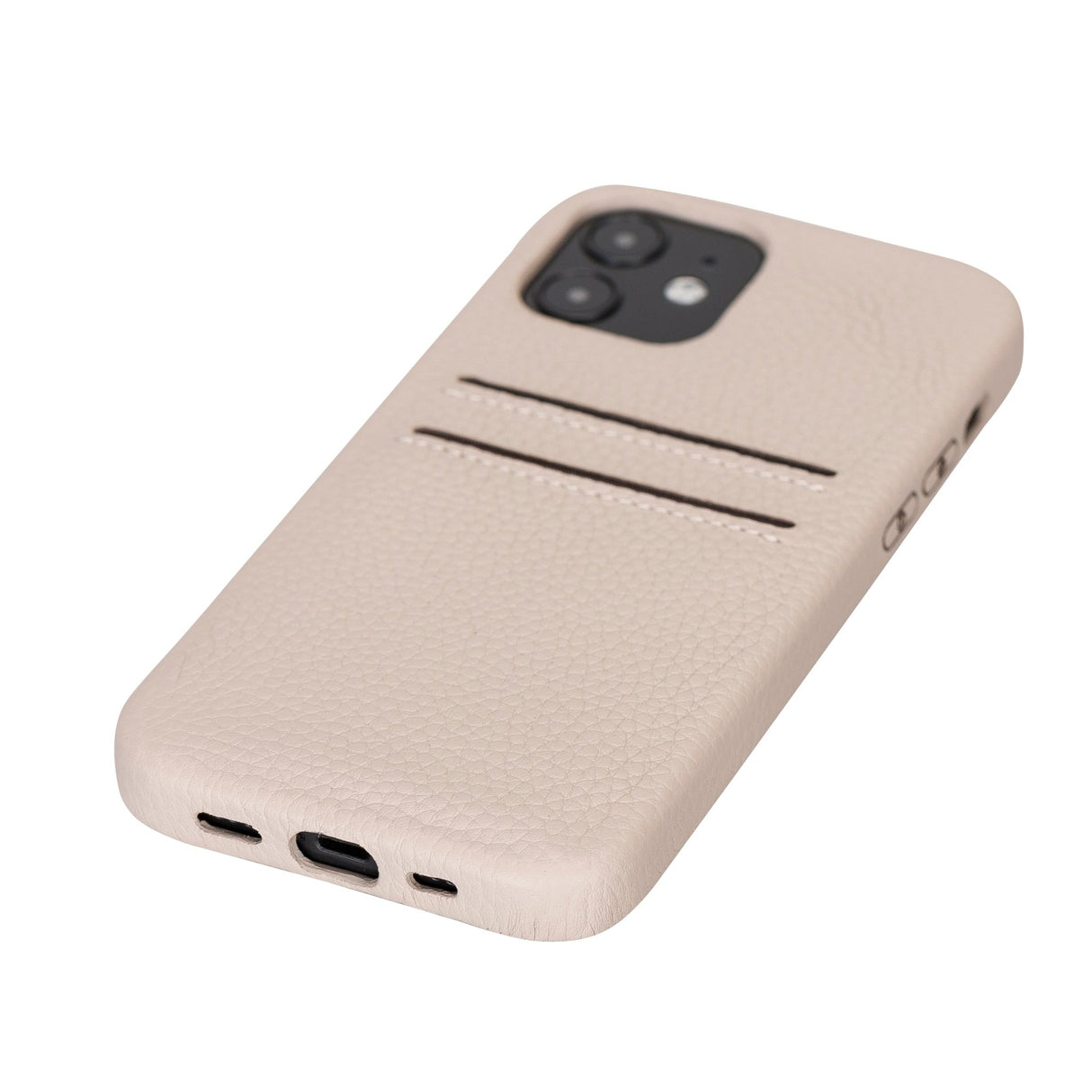 iPhone 12 Snap - on Full Cover Leather Case with Credit Card Slots by Hardiston - premium iPhone 12 Cases