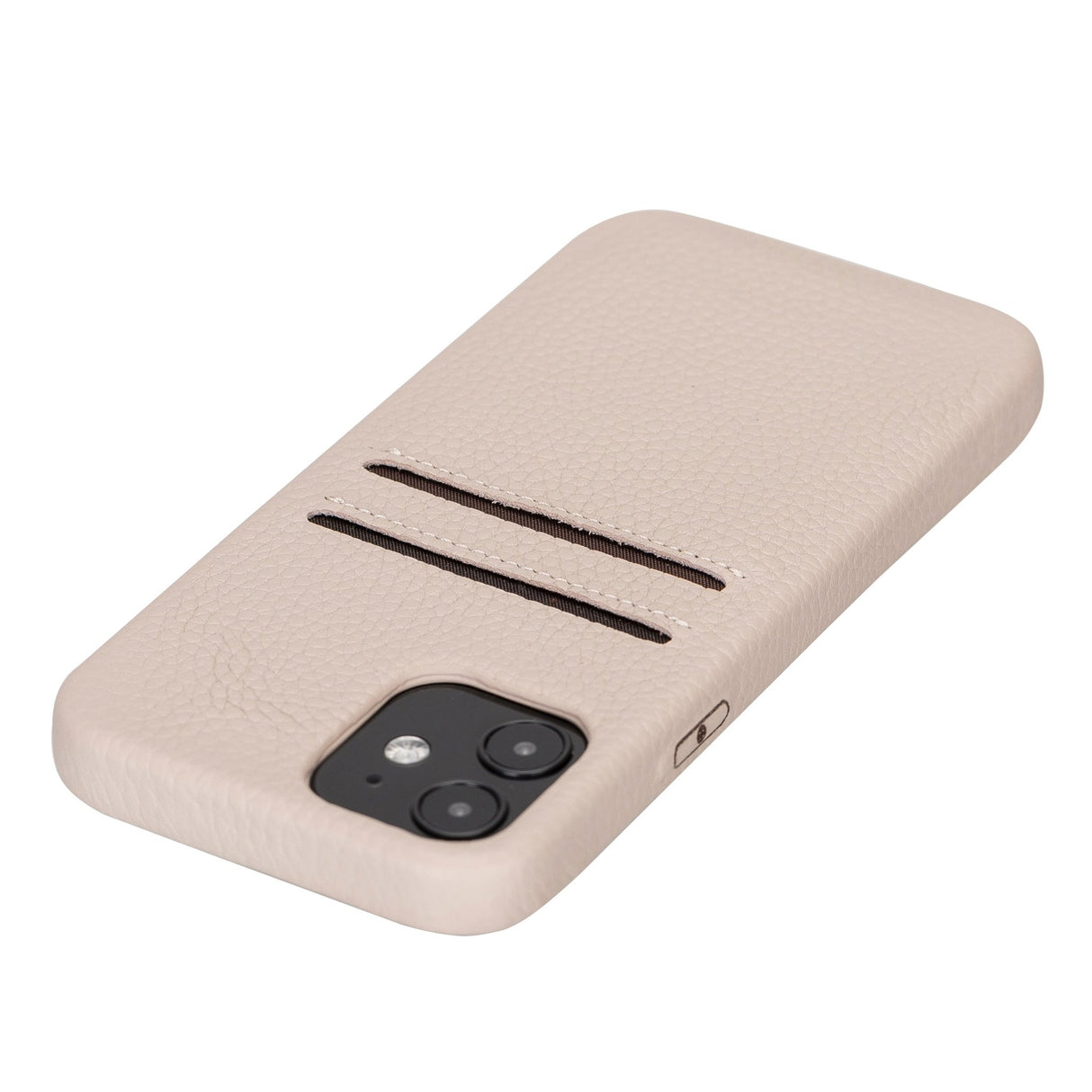 iPhone 12 Snap - on Full Cover Leather Case with Credit Card Slots by Hardiston - premium iPhone 12 Cases